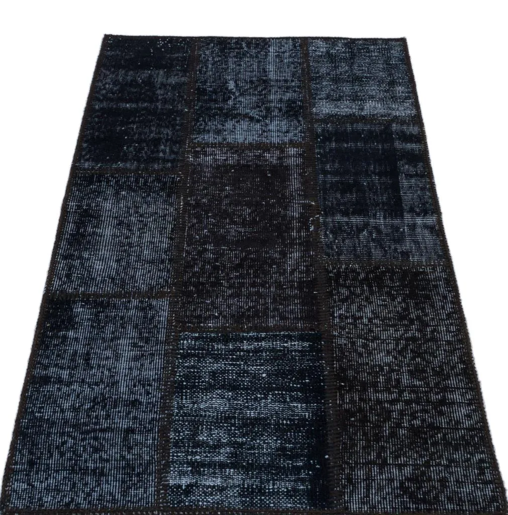 Apex Patchwork Halı Siyah 25928 - görsel 3