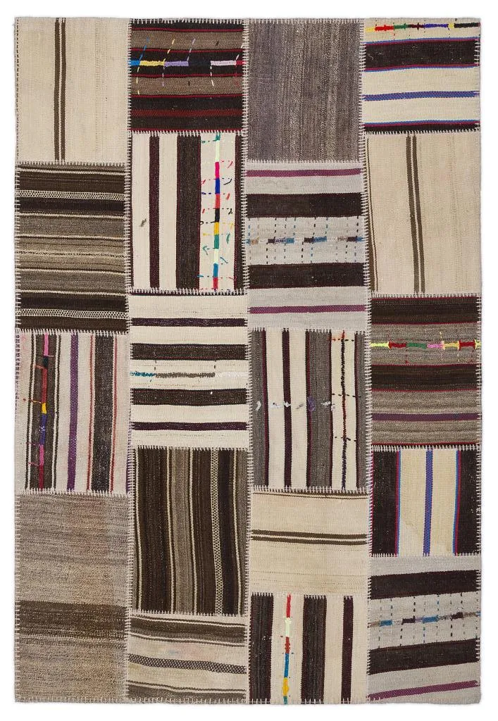 Apex Kilim Patchwork Unique Striped 2249 - görsel 1