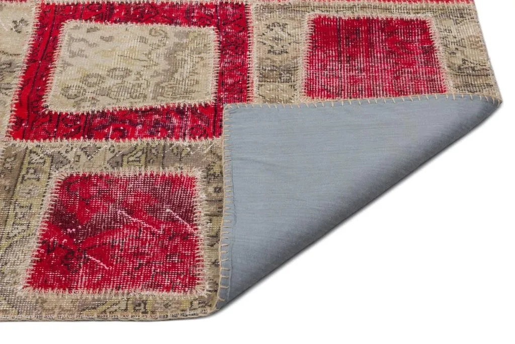 Apex Patchwork Halı Kırmızı 21045 - görsel 2