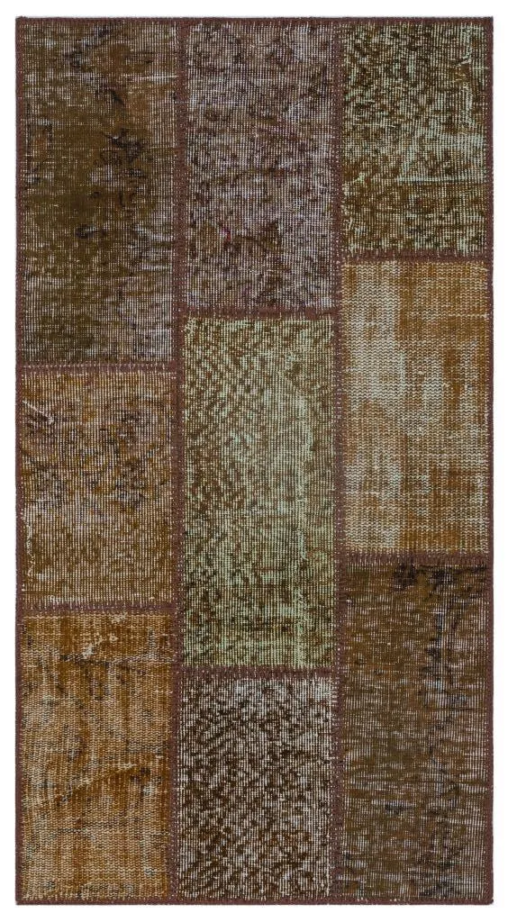 Apex Patchwork Halı Kahve 26108 - görsel 1