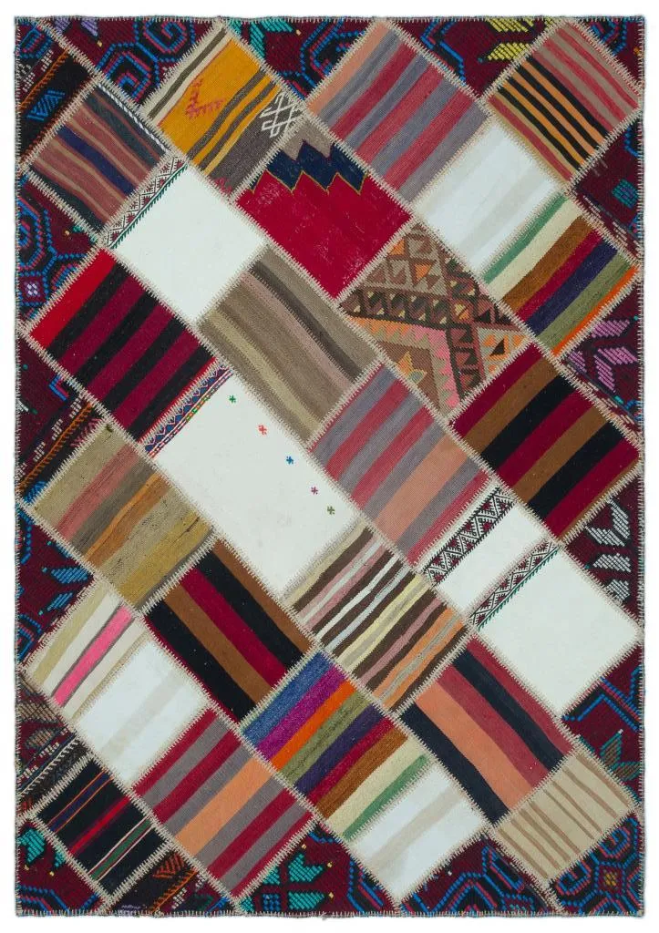 Apex Kilim Patchwork Unique Naturel 25307 - görsel 1