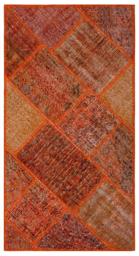 Apex Patchwork Halı Turuncu 25918 - görsel 1