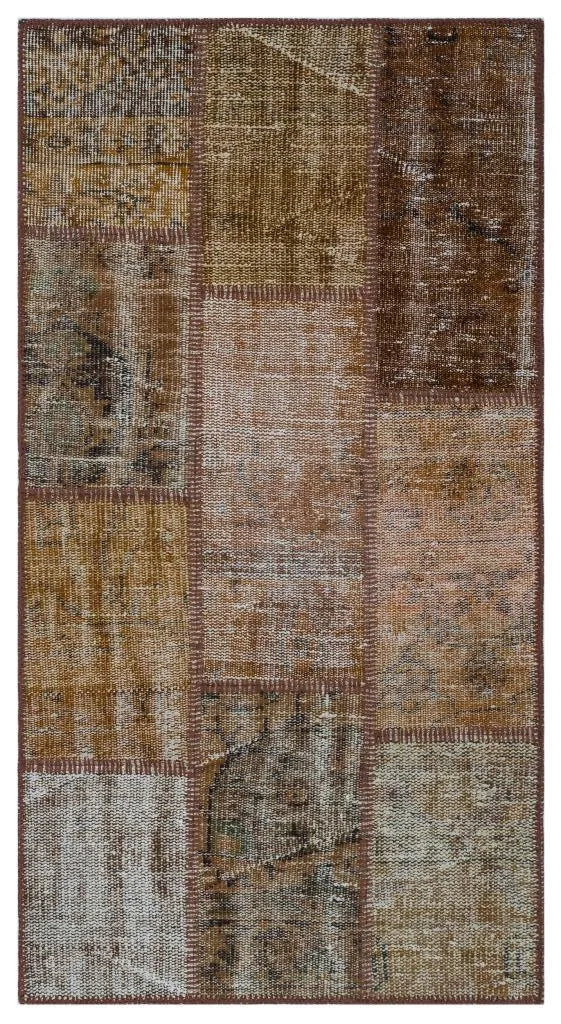 Apex Patchwork Halı Kahve 26149 - görsel 1