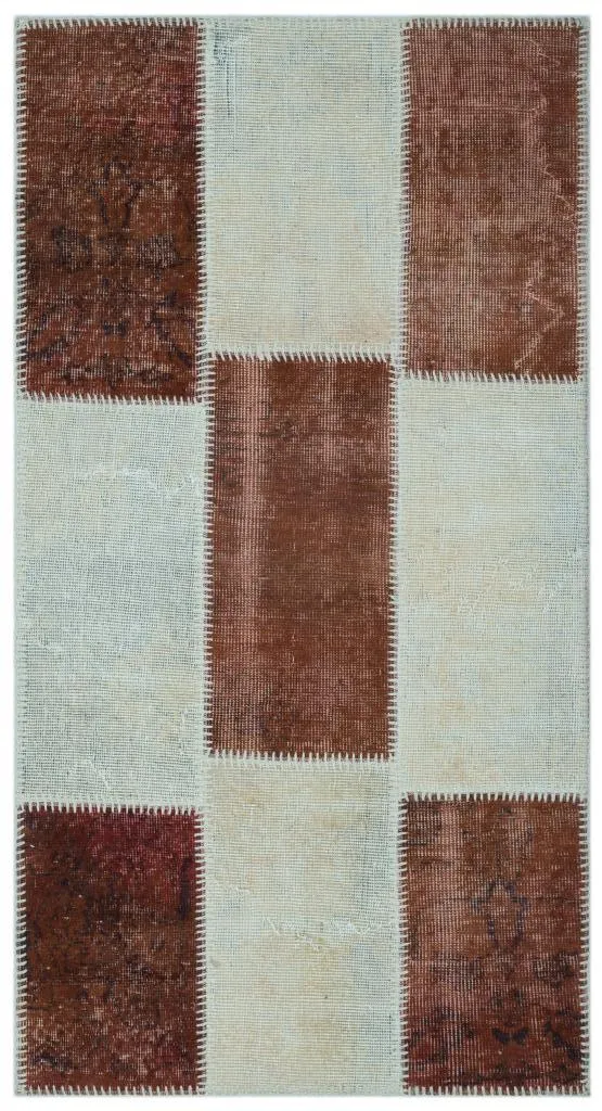 Apex Patchwork Halı Kahve 24736 - görsel 1