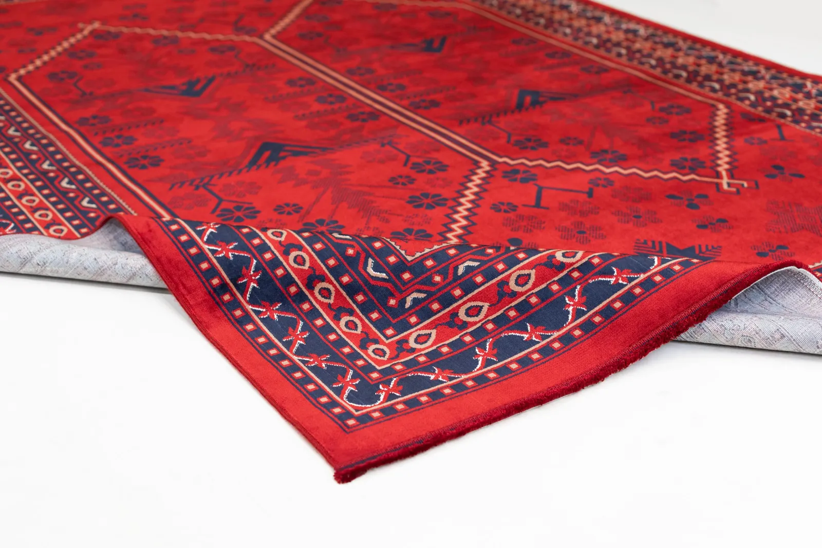 Quka Afgan 111 Bordo Halı - görsel 2