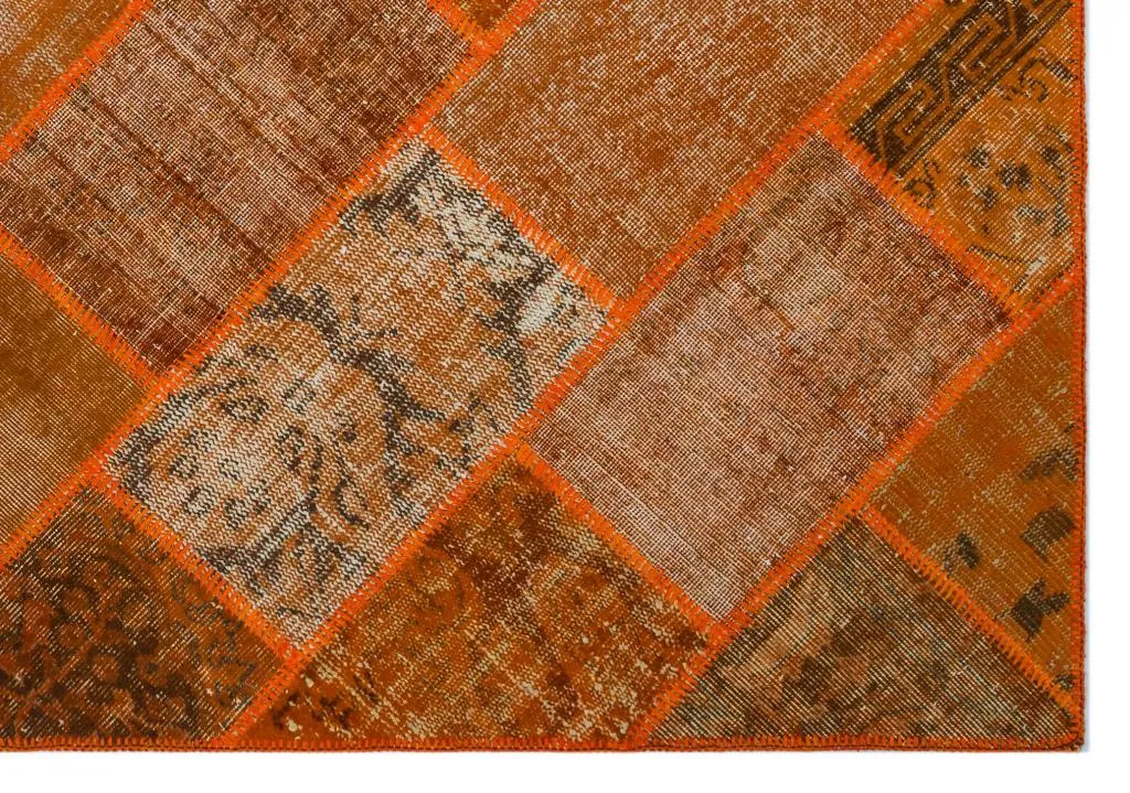 Apex Patchwork Halı Turuncu 26482 - görsel 4