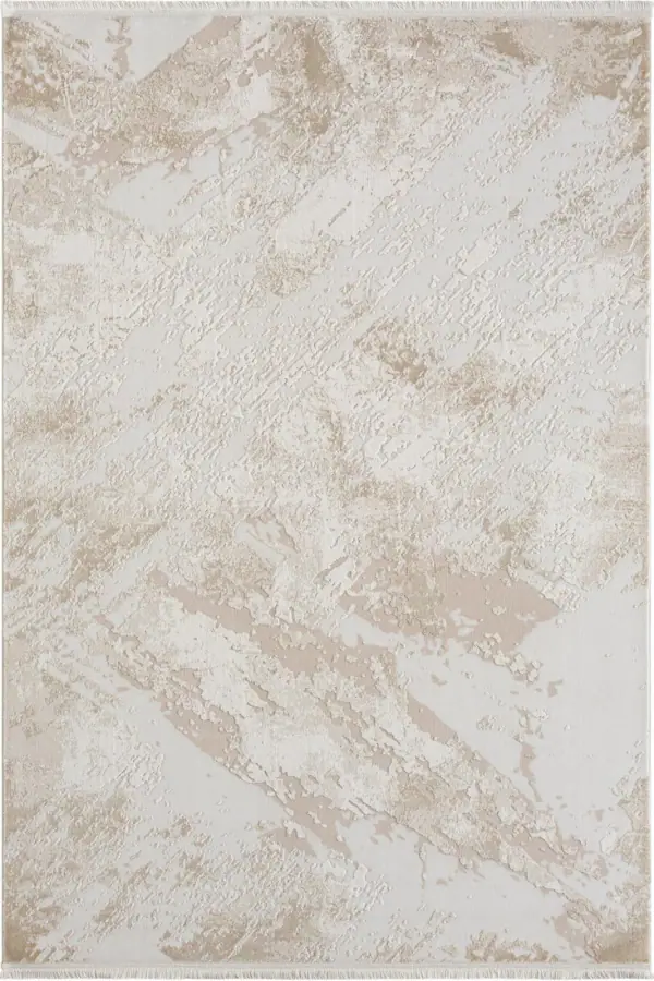 Saten Ottowa OT008B Krem Kesme Halı