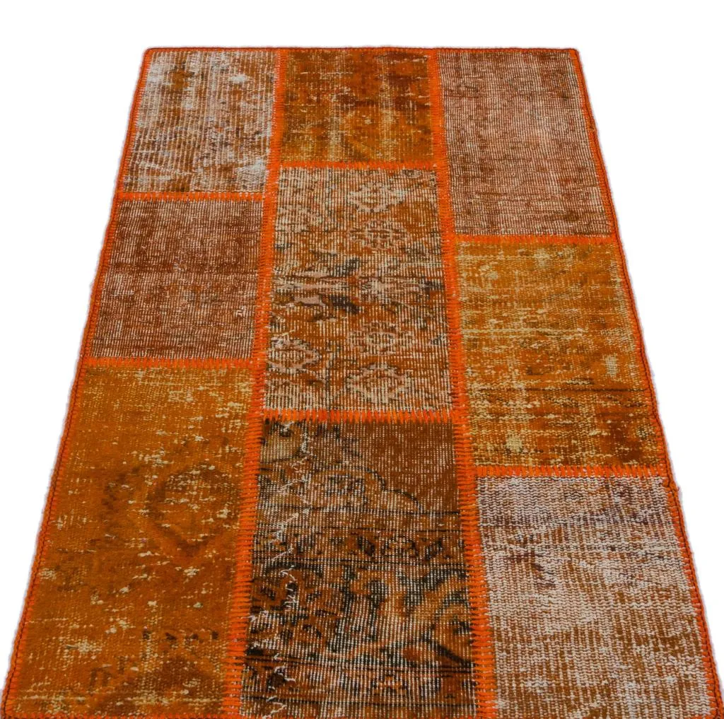 Apex Patchwork Halı Turuncu 26032 - görsel 3