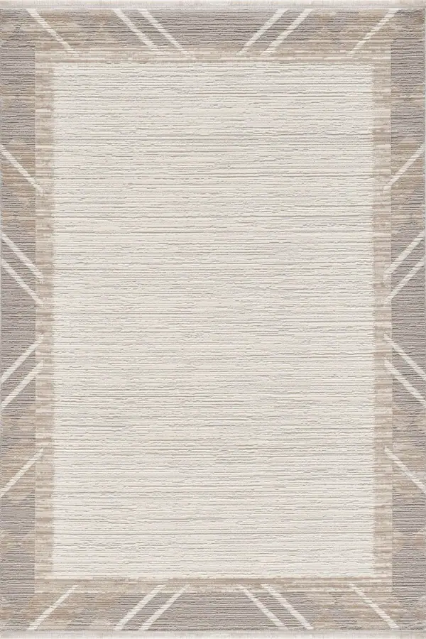 Sandstone Takma Saçaklı Modern Oturma Odası, Antre ve Mutfak Halısı
