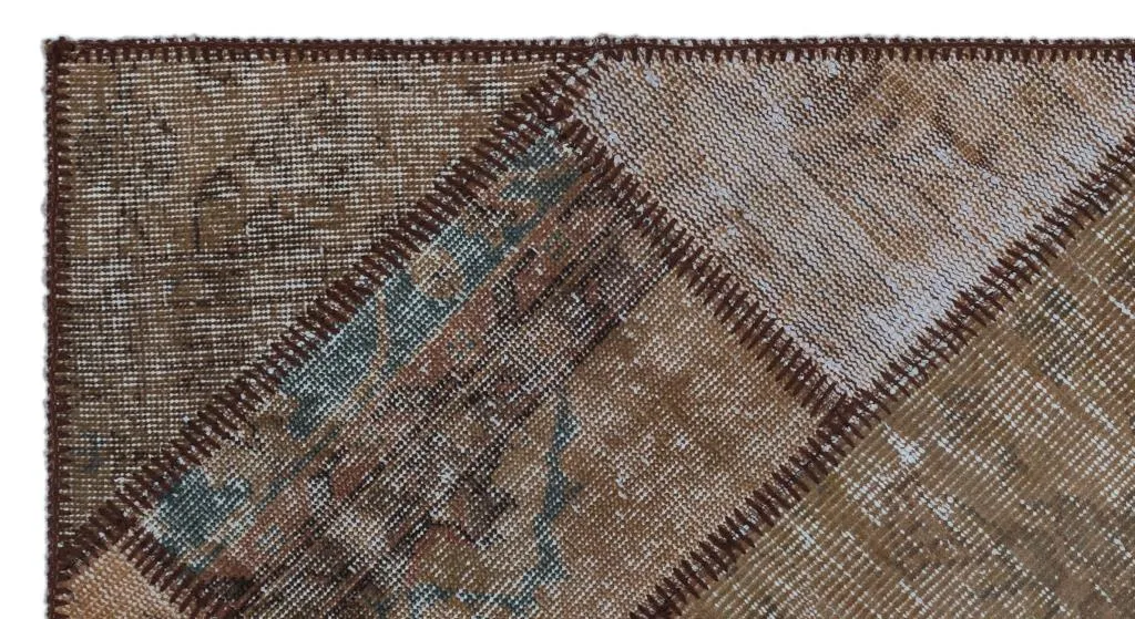 Apex Patchwork Halı Kahve 25880 - görsel 5