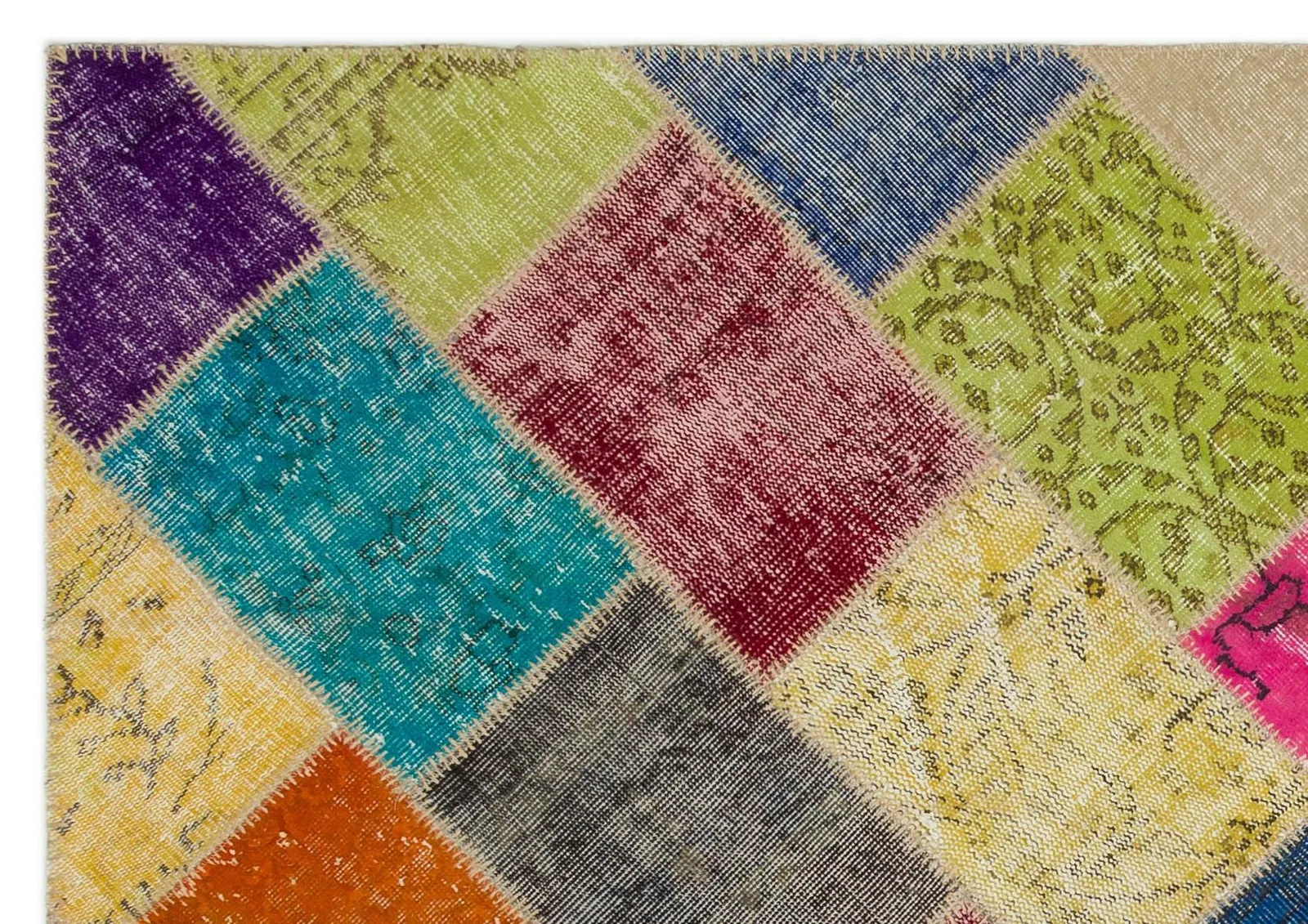 Apex Patchwork Unique Multi Naturel 22077 - görsel 4