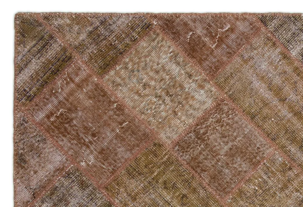 Apex Patchwork Halı Kahve 21006 - görsel 4
