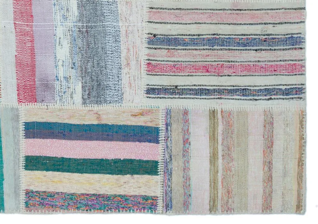 Apex Kilim Patchwork Unique Striped 25483 - görsel 4