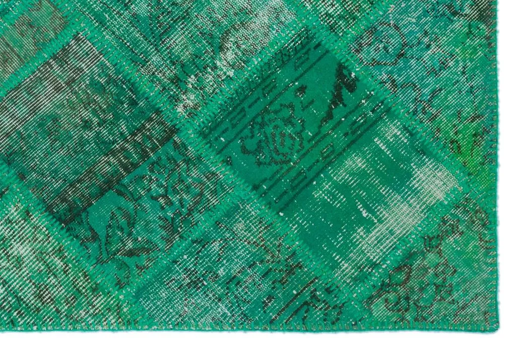 Apex Patchwork Halı Yeşil 22172 - görsel 4