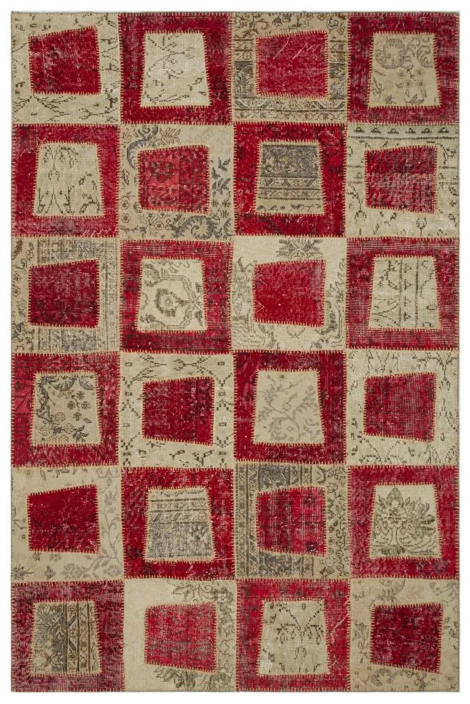 Apex Patchwork Unique Kırmızı 21557 - görsel 1
