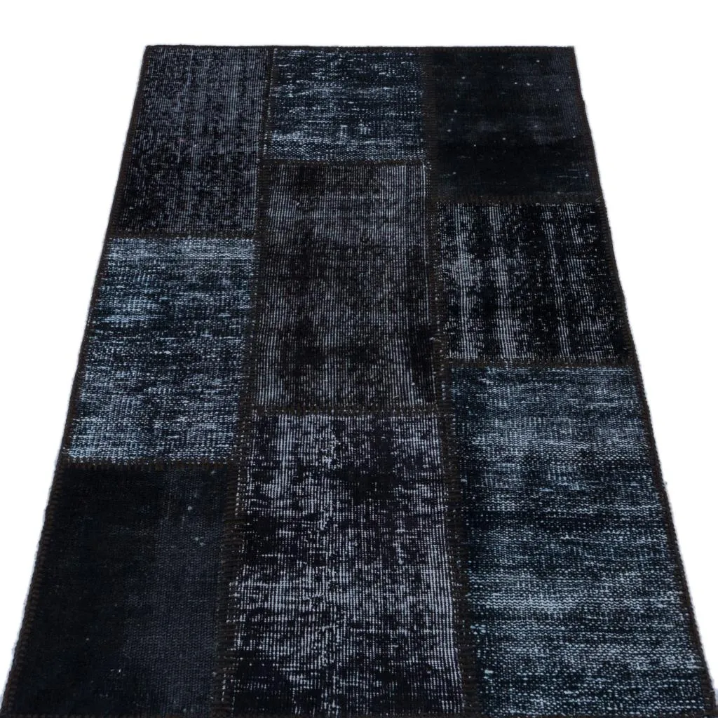 Apex Patchwork Halı Siyah 26131 - görsel 3