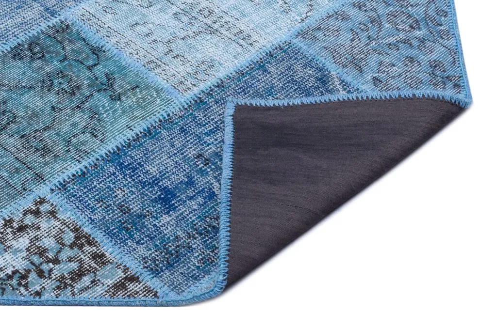 Apex Patchwork Halı Mavi 26605 - görsel 2