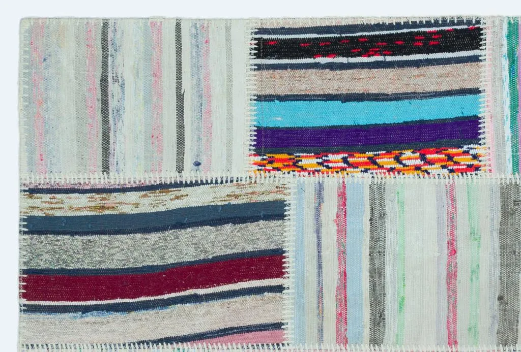 Apex Kilim Patchwork Unique Striped 25145 - görsel 5