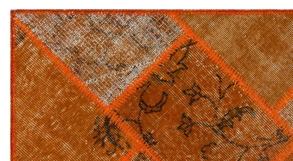 Apex Patchwork Halı Turuncu 26051 - görsel 5