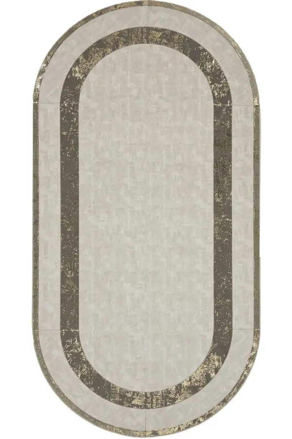 Rono Deri Oval Gri Gold