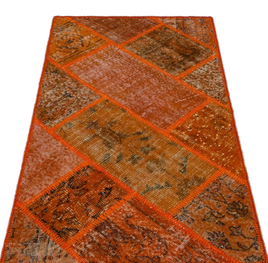 Apex Patchwork Halı Turuncu 26107 - görsel 3