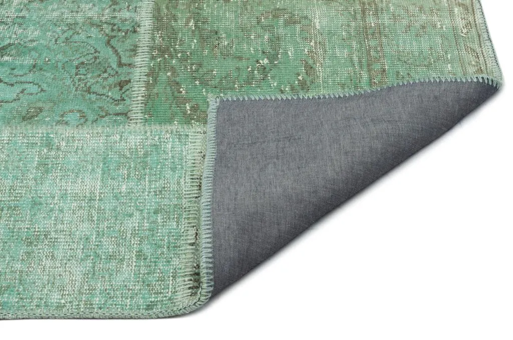 Apex Patchwork Halı Yeşil 20769 - görsel 2