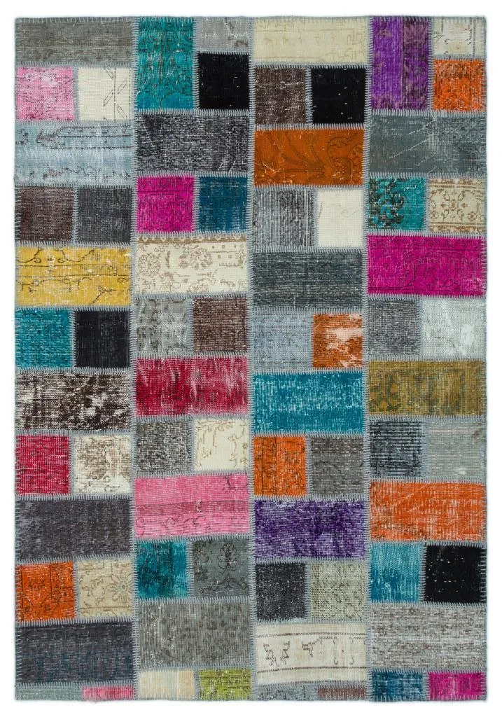 Apex Patchwork Unique Multi Naturel 20564 - görsel 1