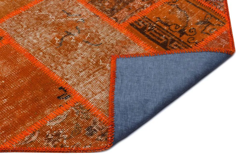 Apex Patchwork Halı Turuncu 26051 - görsel 2