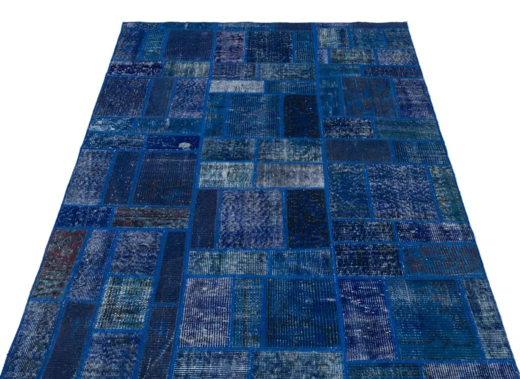 Apex Patchwork Halı Mavi 24856 - görsel 3