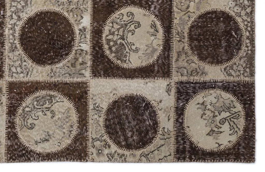 Apex Patchwork Halı Kahve 2092 - görsel 5