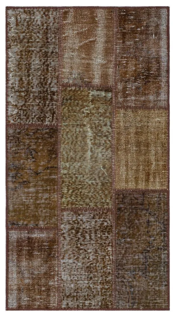 Apex Patchwork Halı Kahve 26223 - görsel 1
