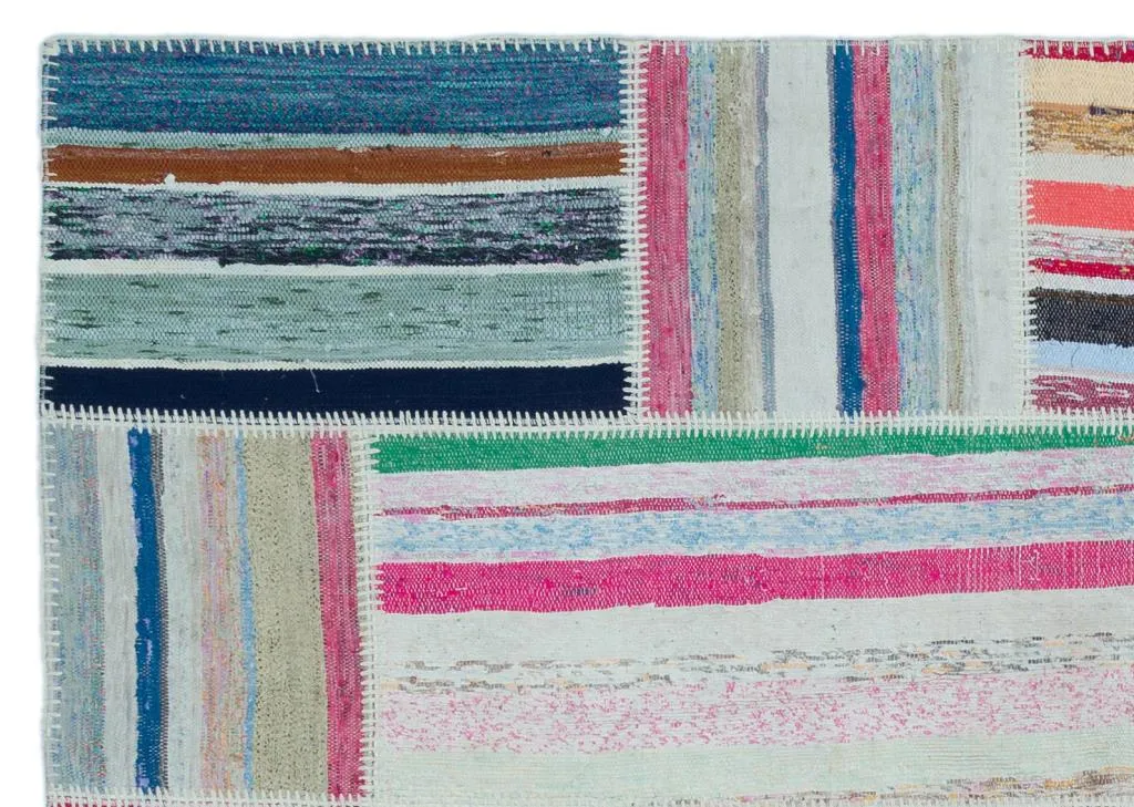 Apex Kilim Patchwork Unique Striped 25456 - görsel 5