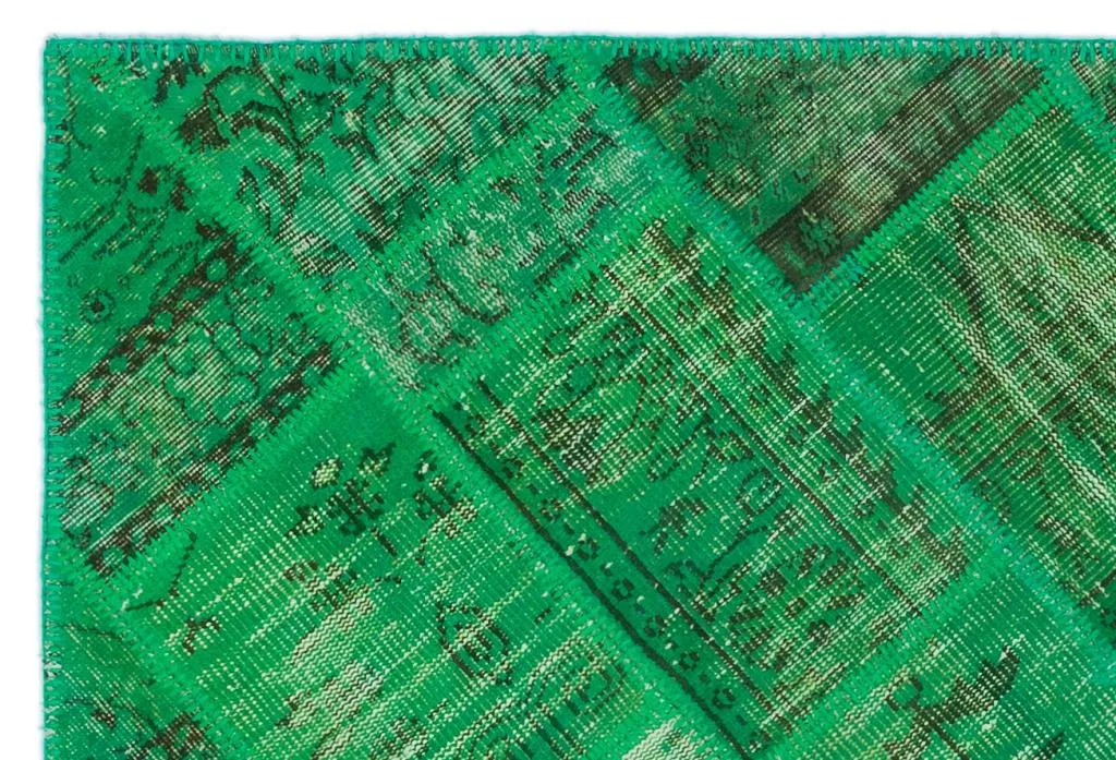 Apex Patchwork Halı Yeşil 24897 - görsel 5
