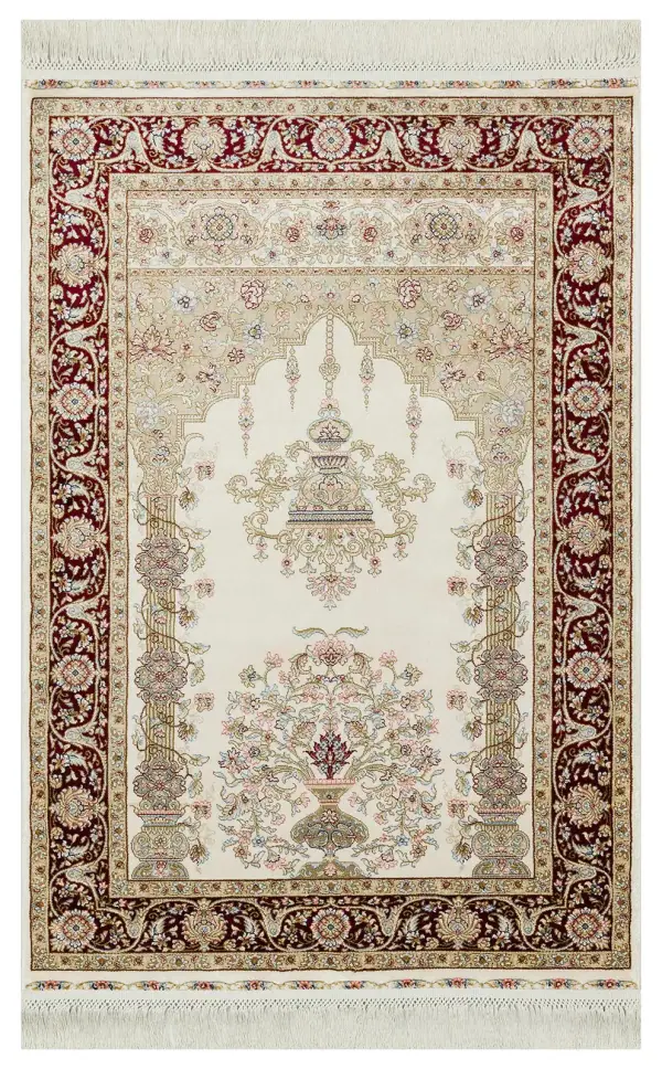 Eko İsfahan Seccade SCD 01 Krem Kırmızı