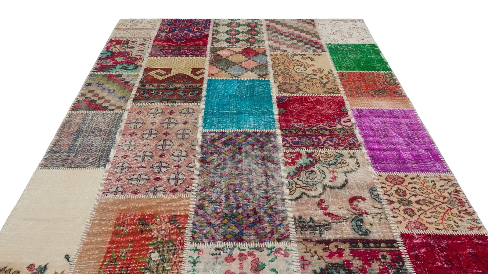 Apex Patchwork Unique Multi Naturel 20458 - görsel 3