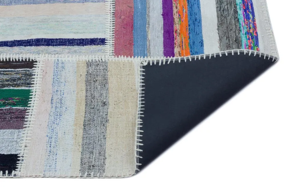 Apex Kilim Patchwork Unique Striped 25468 - görsel 2