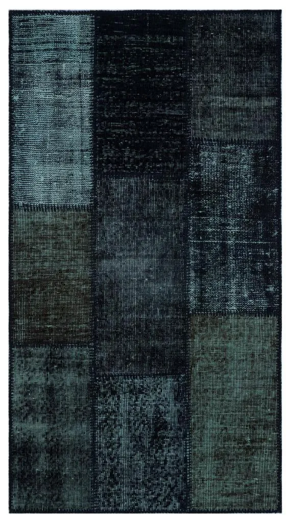 Apex Patchwork Halı Siyah 26027 - görsel 1