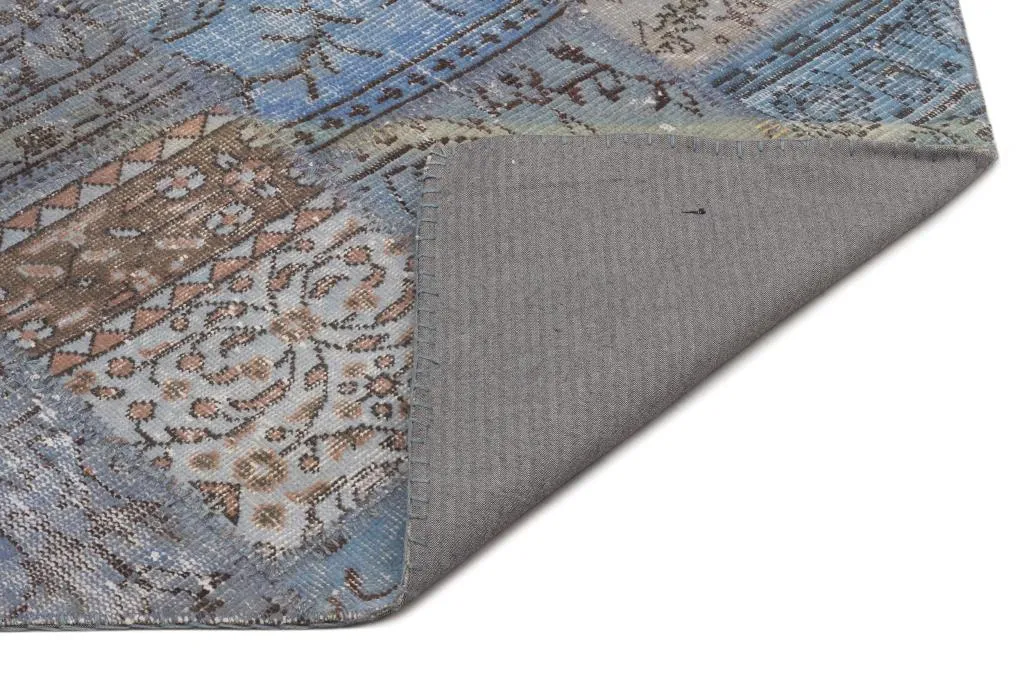 Apex Patchwork Halı Mavi 21581 - görsel 2