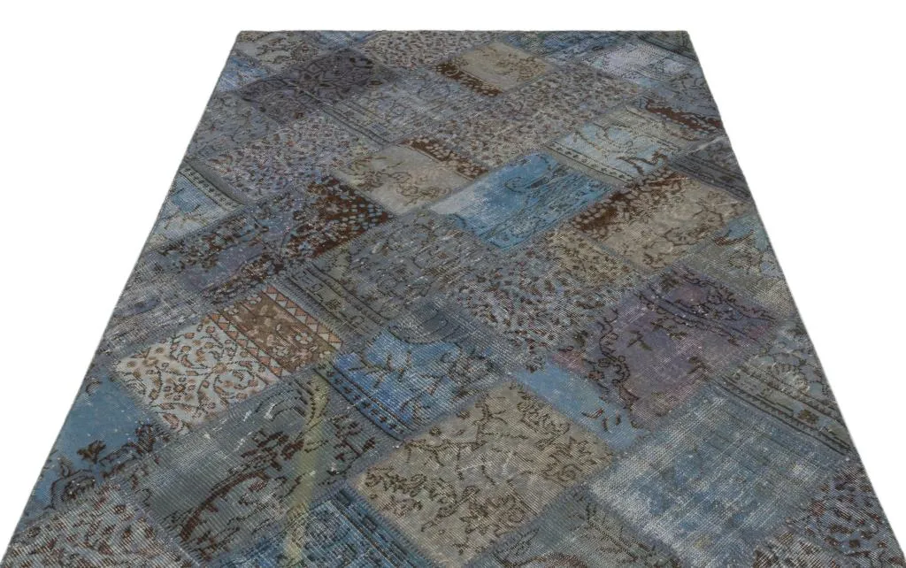 Apex Patchwork Halı Mavi 21581 - görsel 3