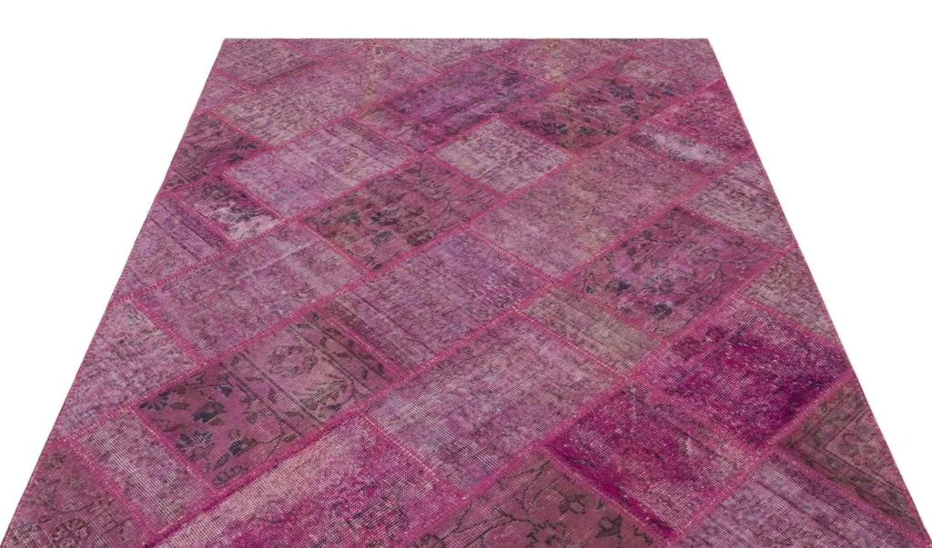 Apex Patchwork Halı Pembe 21542 - görsel 3
