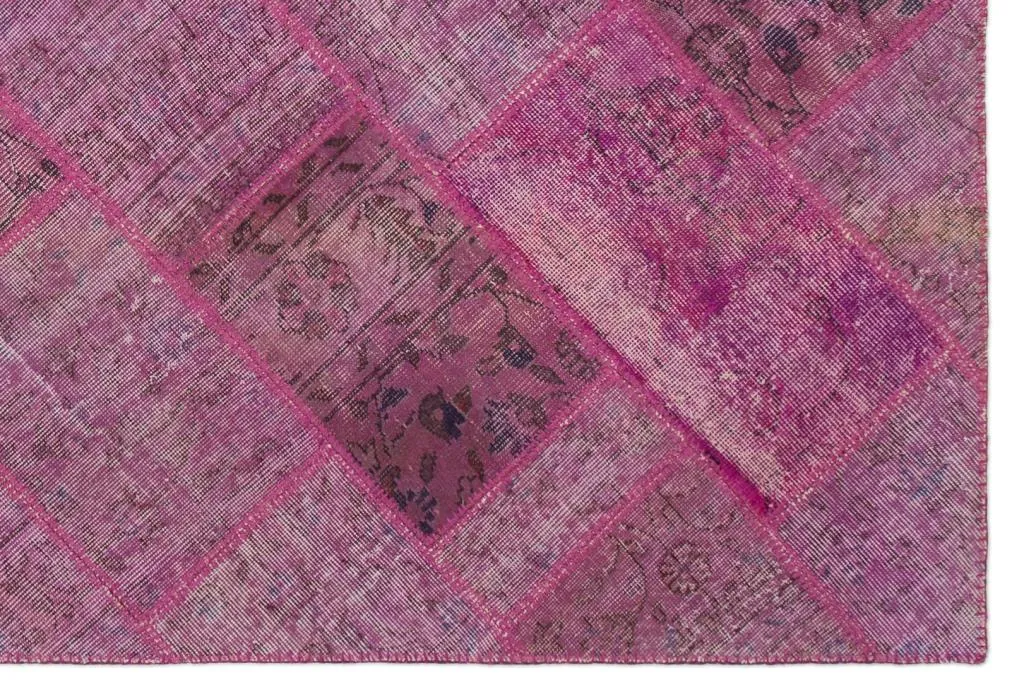 Apex Patchwork Halı Pembe 21542 - görsel 4