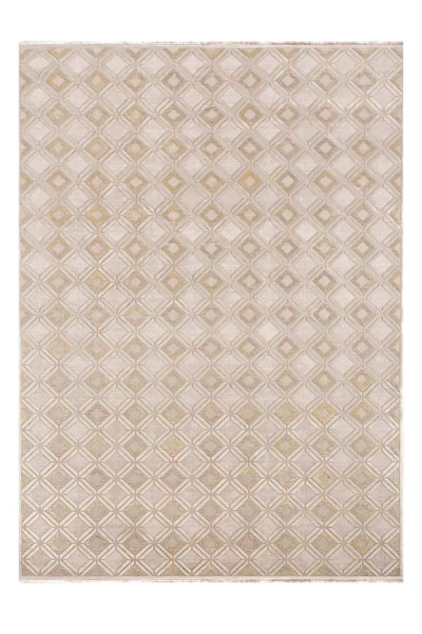 Flat Bej ve Açık Bej Salon Halısı FLT4014