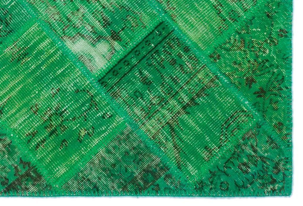 Apex Patchwork Halı Yeşil 24897 - görsel 4