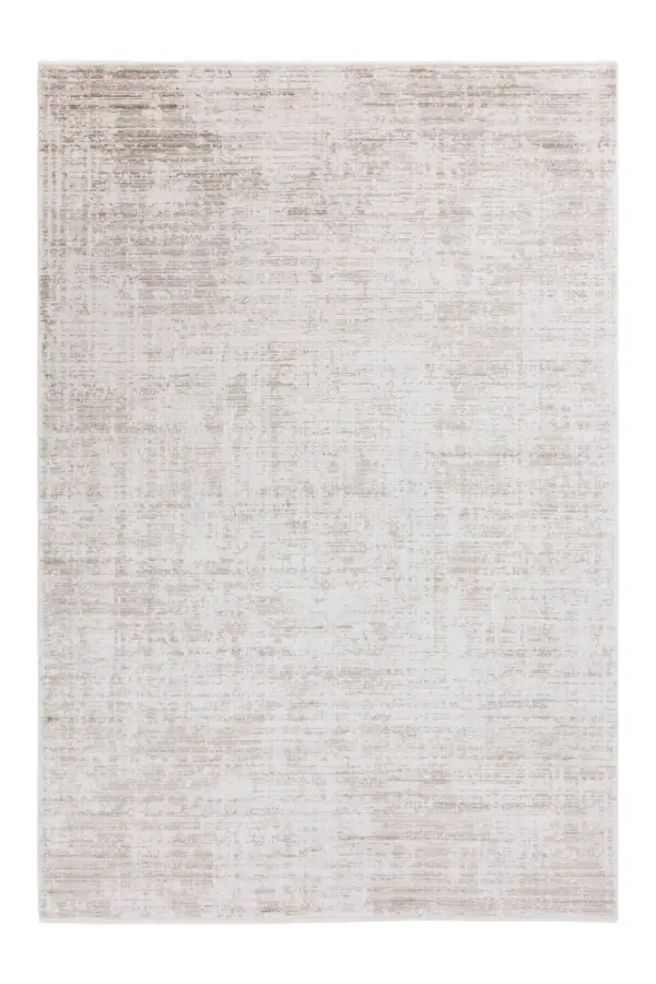Mono Krem ve Koyu Bej Salon Halısı EW3021