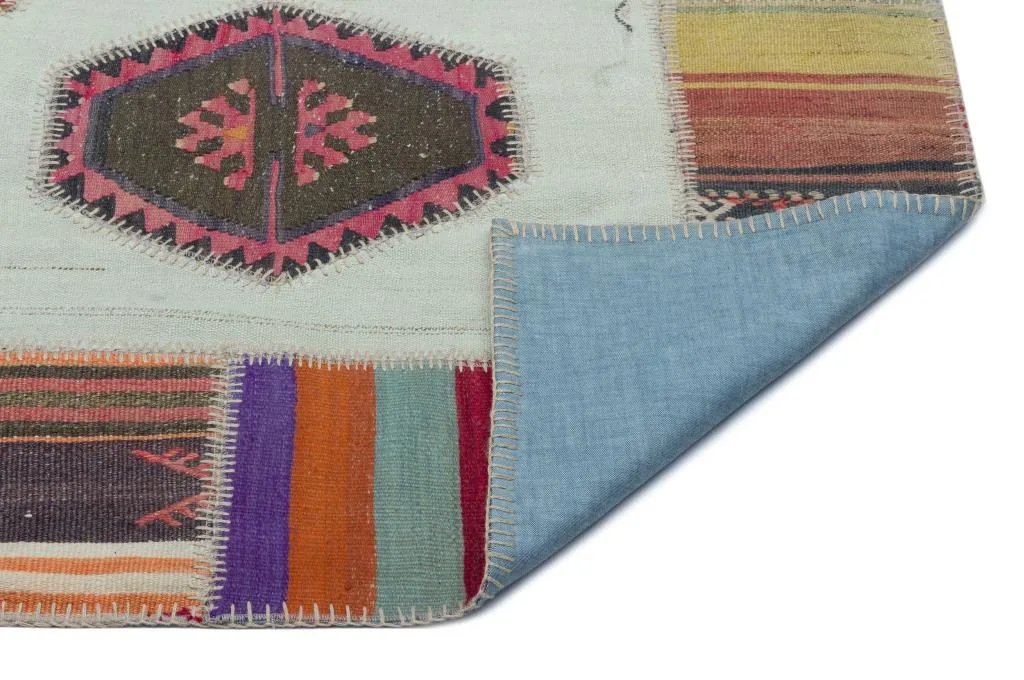 Apex Kilim Patchwork Unique Naturel 25311 - görsel 2