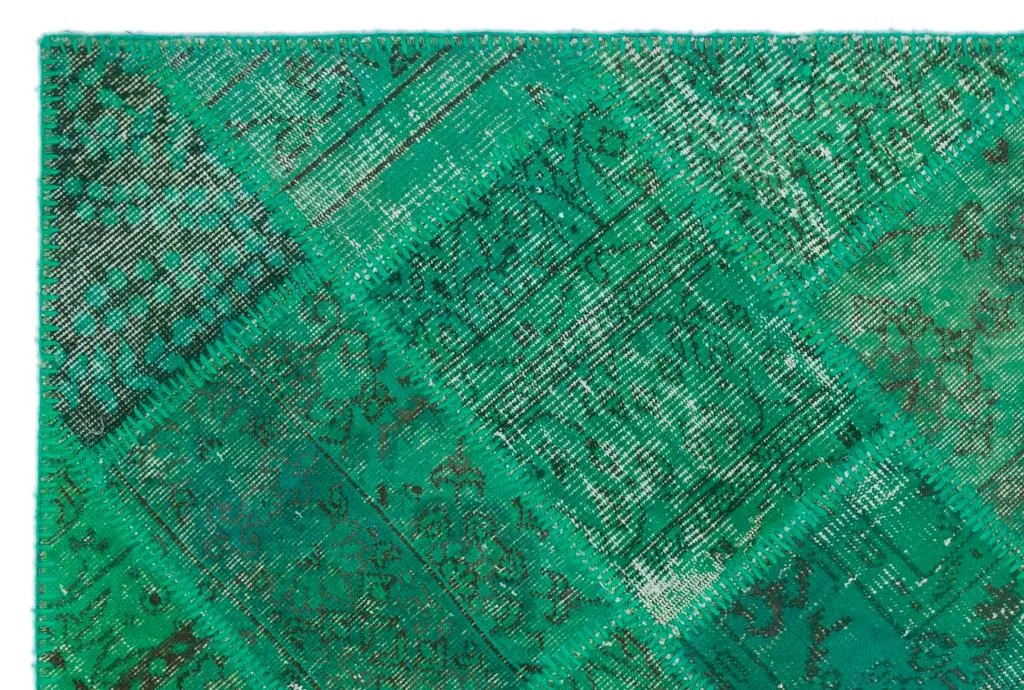 Apex Patchwork Halı Yeşil 22172 - görsel 5