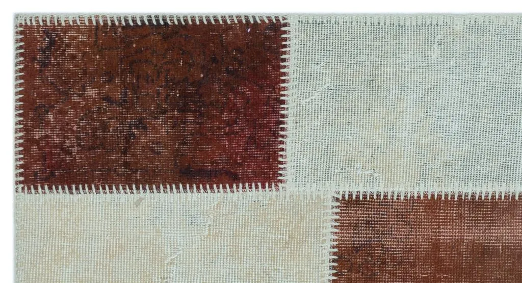 Apex Patchwork Halı Kahve 24736 - görsel 5