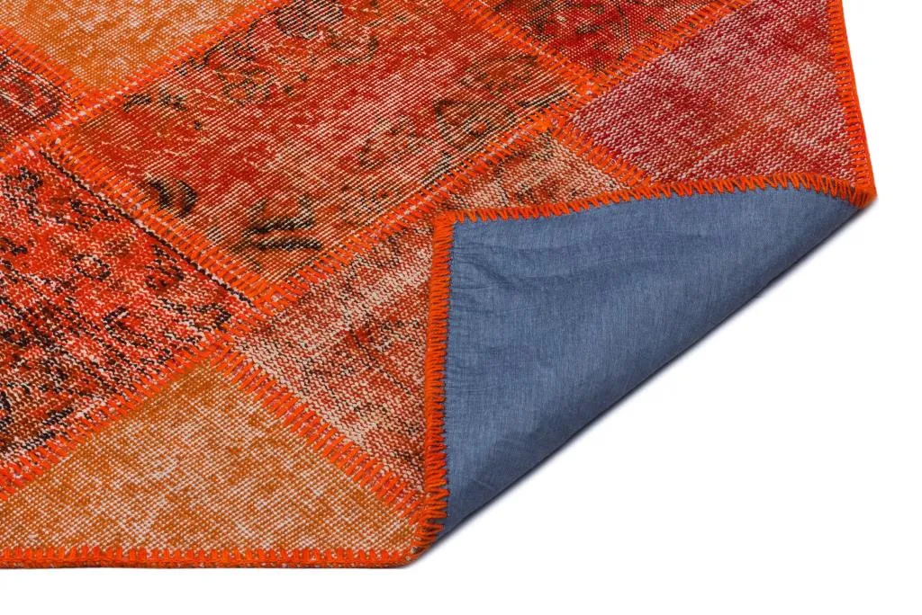 Apex Patchwork Halı Turuncu 25918 - görsel 2
