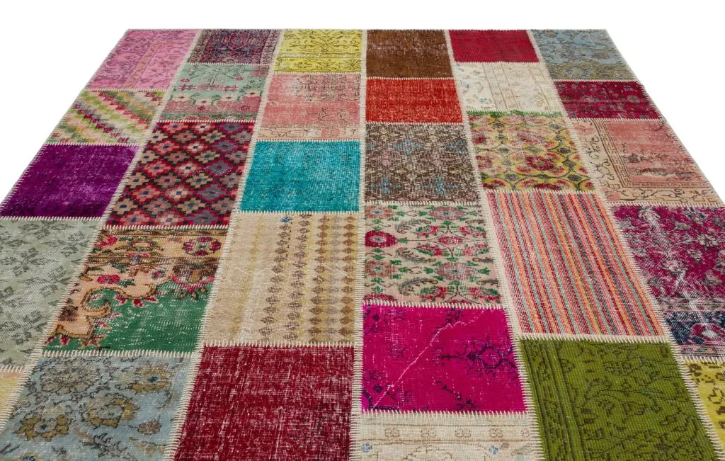 Apex Patchwork Halı Naturel 20377 - görsel 3