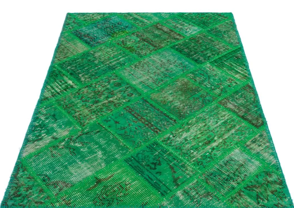 Apex Patchwork Halı Yeşil 22147 - görsel 3